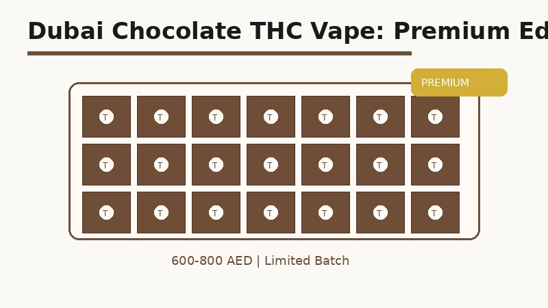 Dubai chocolate THC vape flavor premium edition