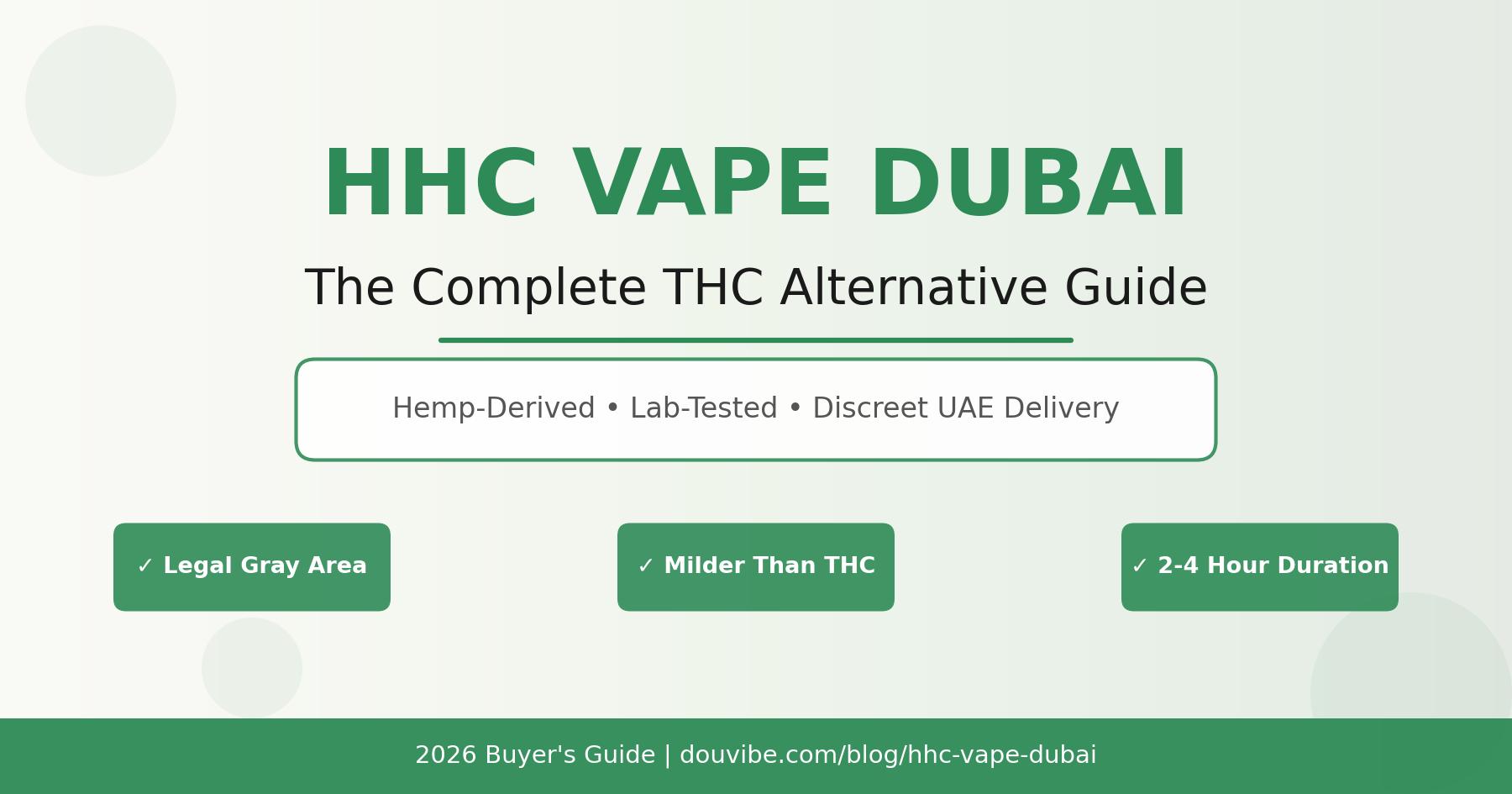 HHC vape Dubai alternative to THC guide 2026