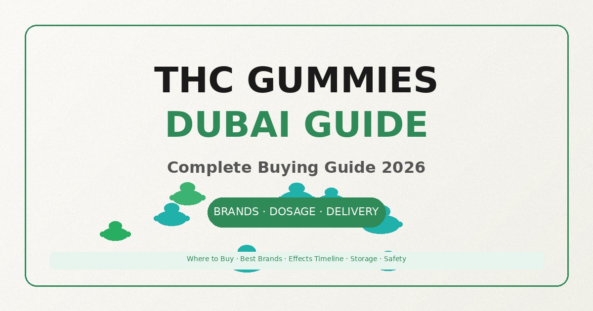 THC gummies Dubai buying guide 2026