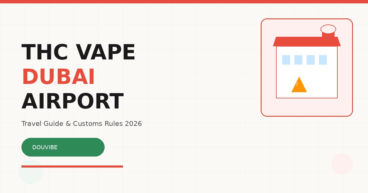 THC vape Dubai airport travel guide customs rules 2026