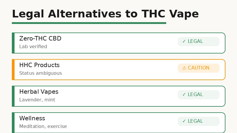 Legal alternatives to THC vape in Dubai CBD options